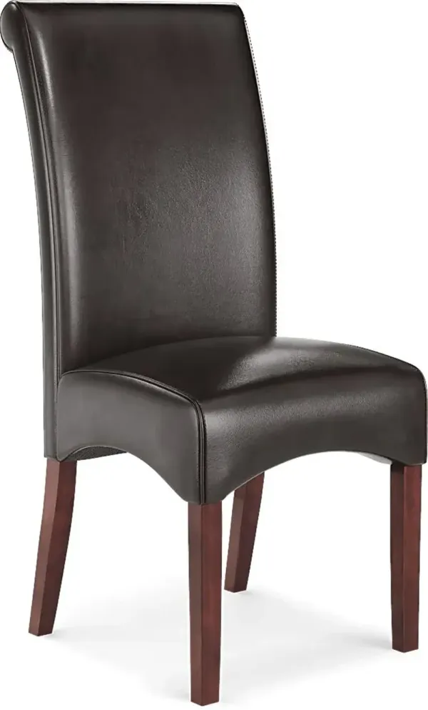 Watercolor Brown Side Chair