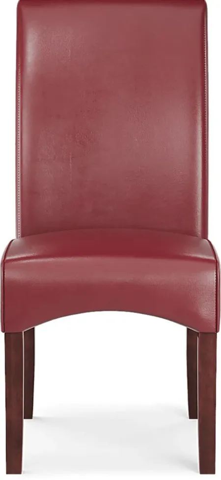 Watercolor Red Side Chair