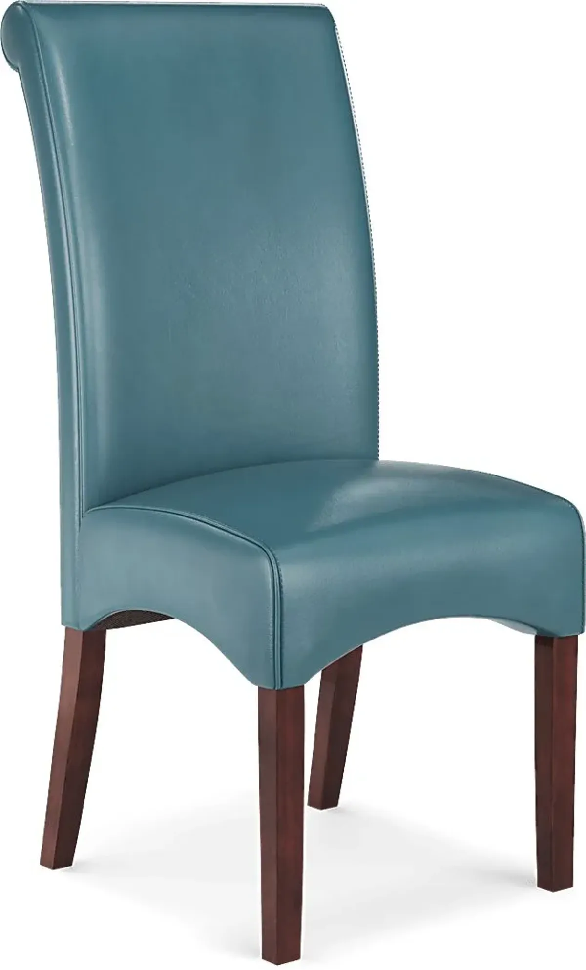 Watercolor Aqua Side Chair