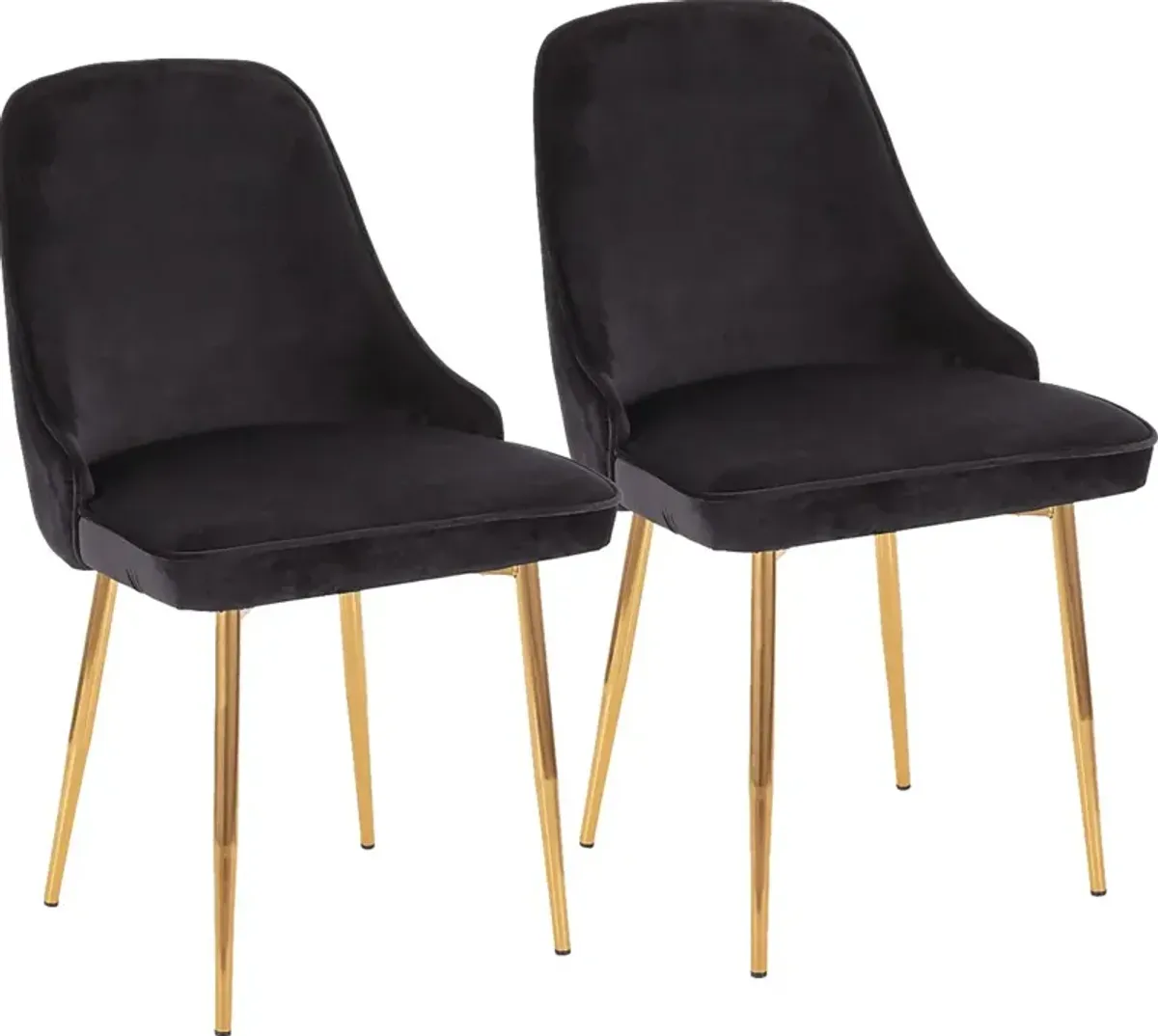 Clovis Black Dining Chair, Set of 2