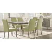 San Francisco Gray 5 Pc Dining Room with Kiwi Chairs
