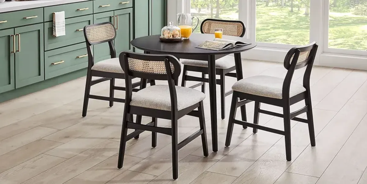 Watertown Black 5 Pc Round Dining Room