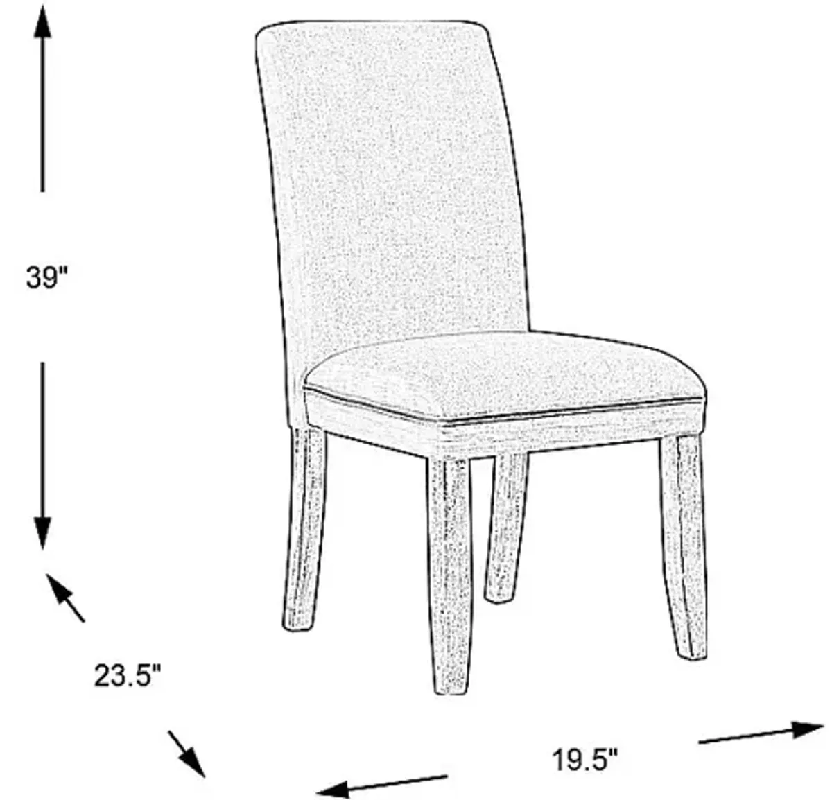 Tulip Orange Side Chair with Gray Legs