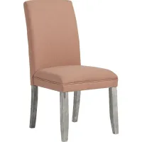 Tulip Orange Side Chair with Gray Legs