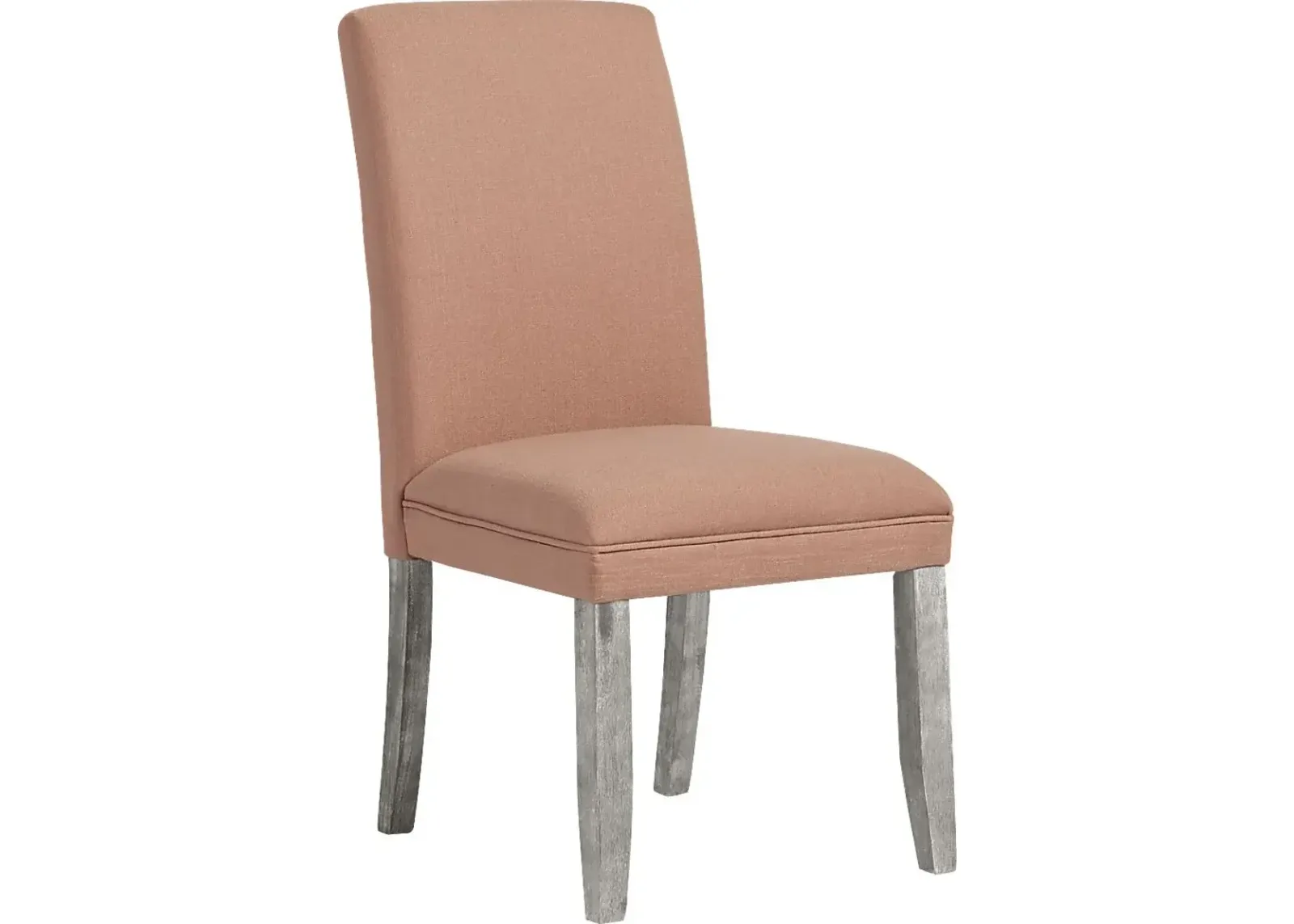 Tulip Orange Side Chair with Gray Legs