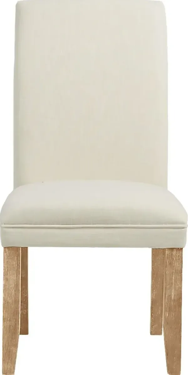Tulip II White Upholstered Side Chair