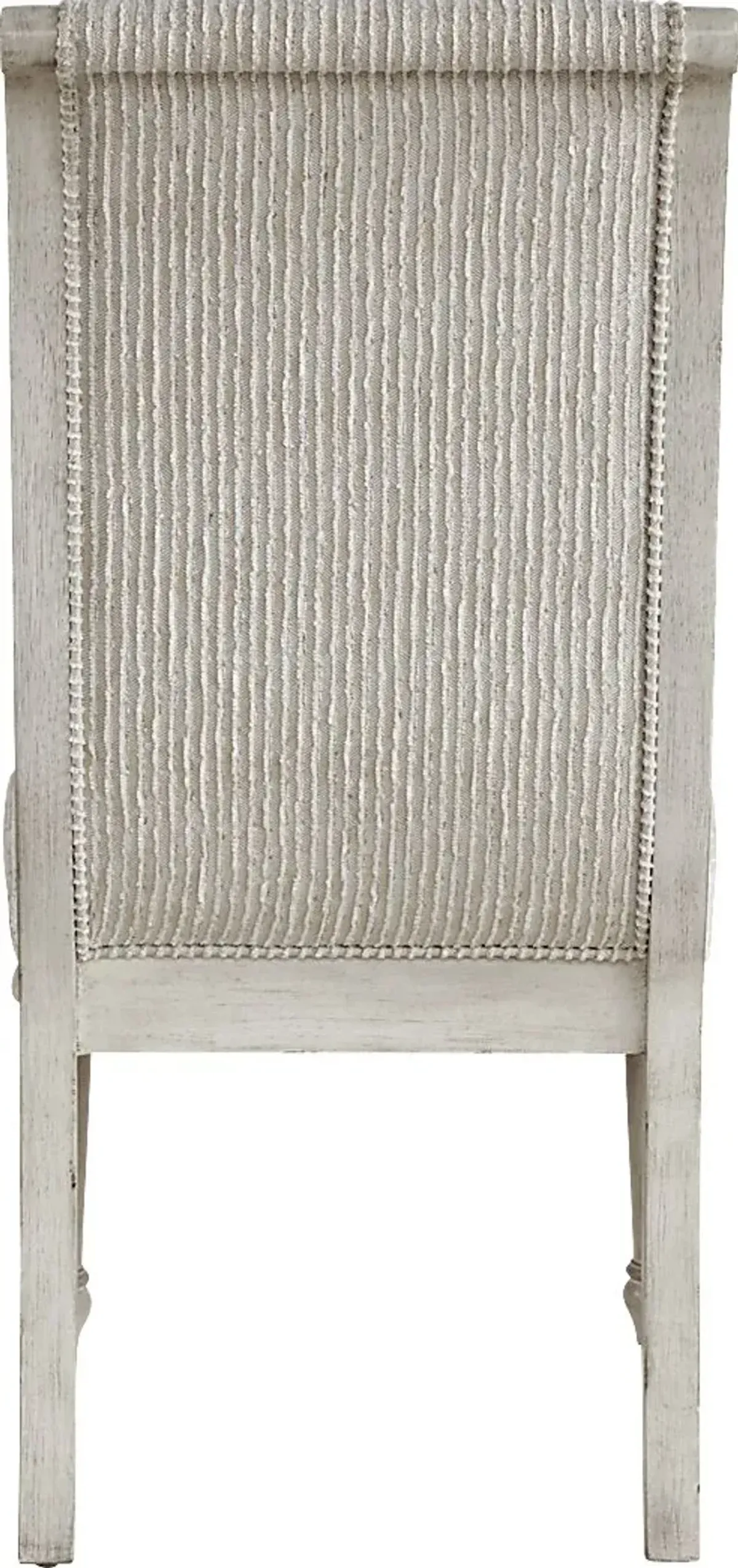 Landon Creek White Upholstered Side Chair