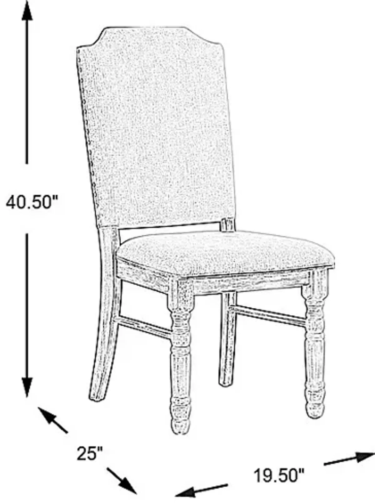 Allison Ridge White Side Chair