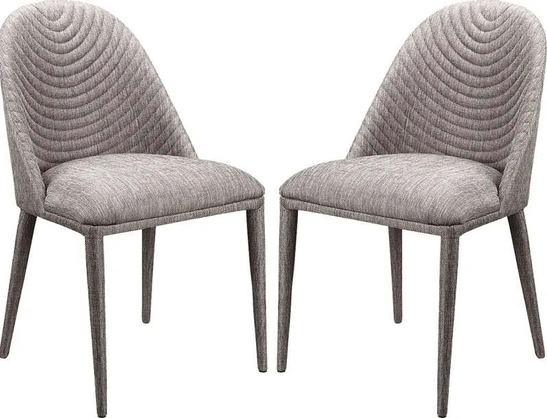 Zelrich Gray Dining Chair (Set of 2)