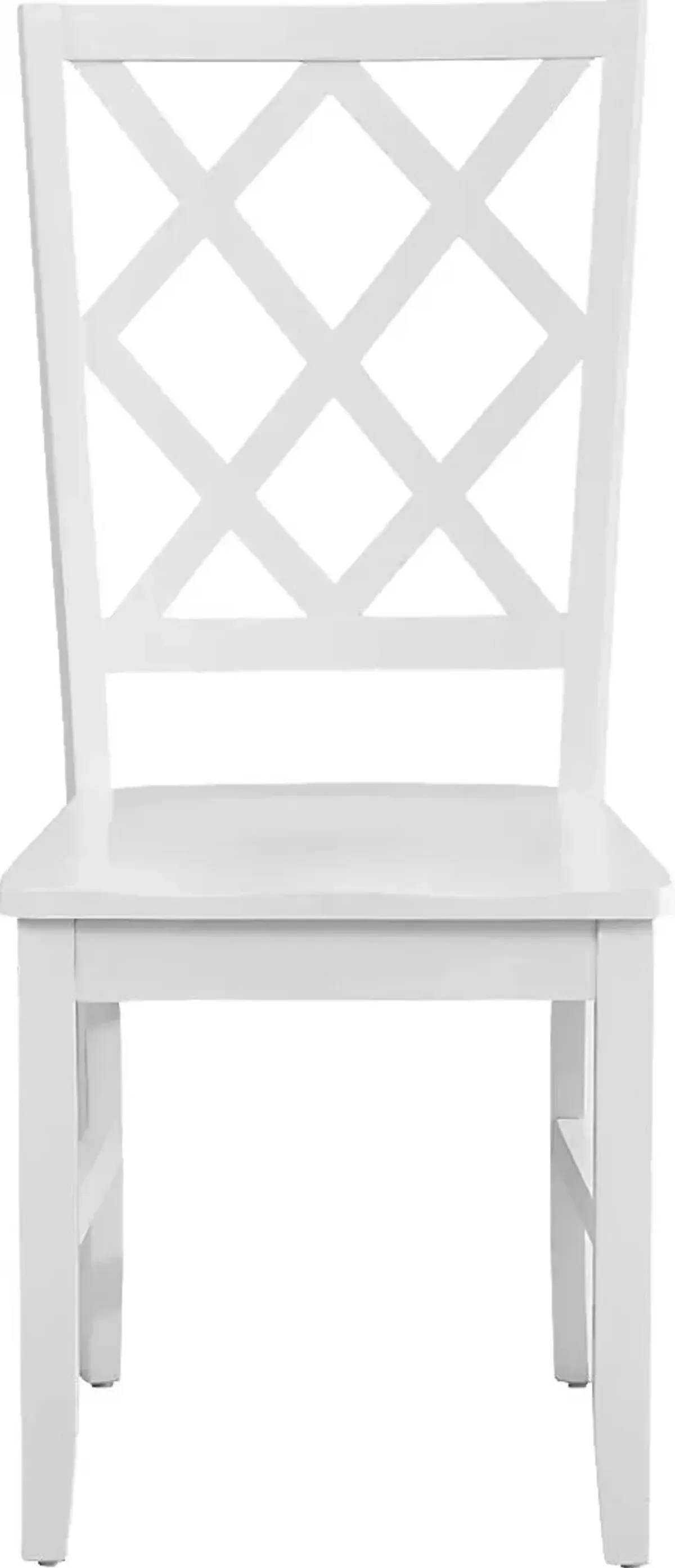 Concord White Diamond Back Chair