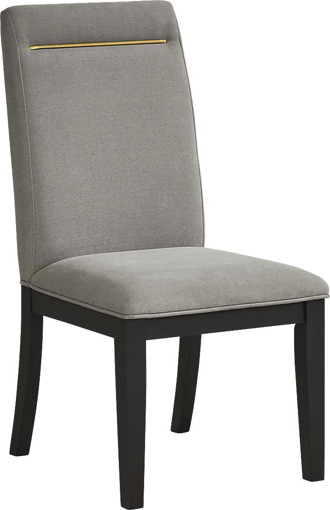 Montpelier Charcoal 5 Pc Dining Room w/ Gray Side Chairs