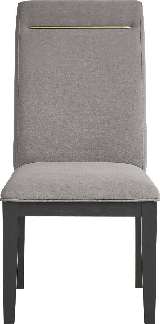 Montpelier Charcoal 5 Pc Dining Room w/ Gray Side Chairs