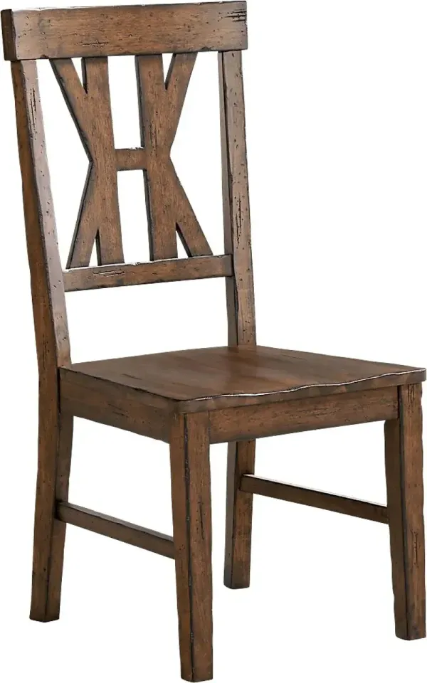Covered Bridge Tobacco Side Chair