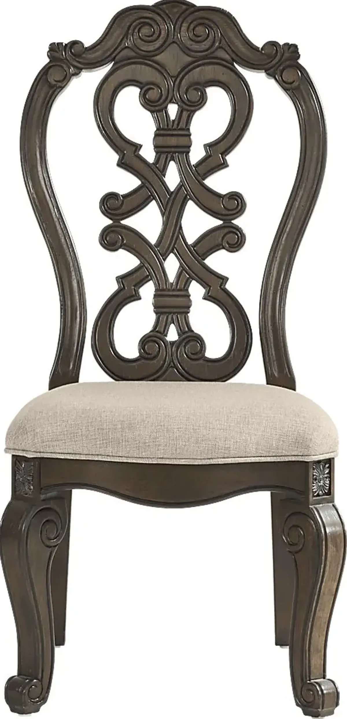 Stalton Estate Brown Wood Back Side Chair