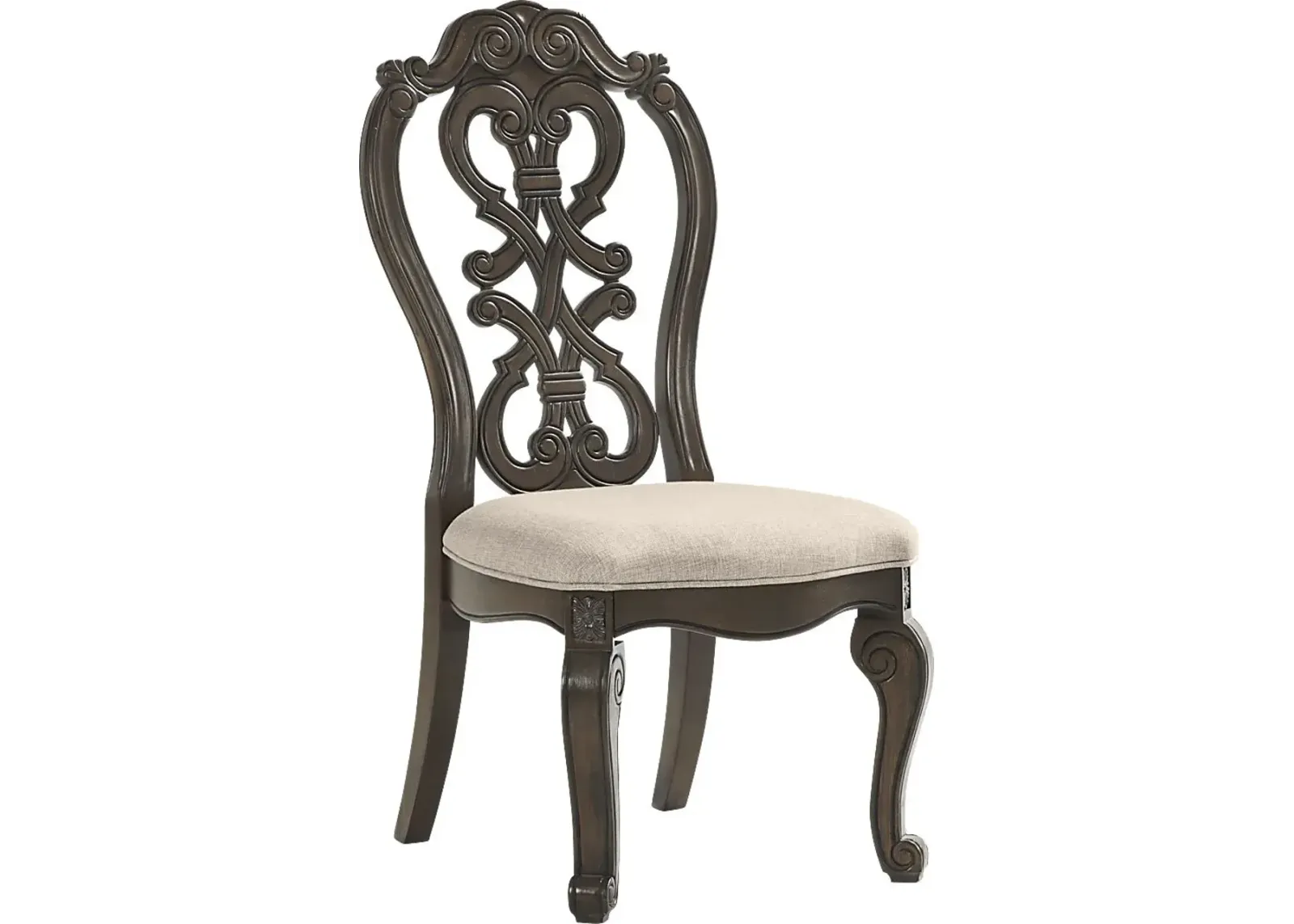 Stalton Estate Brown Wood Back Side Chair