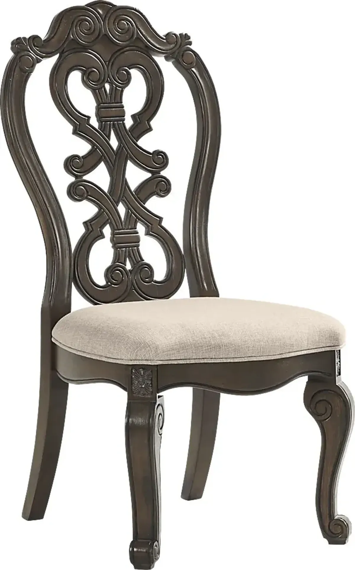 Stalton Estate Brown Wood Back Side Chair