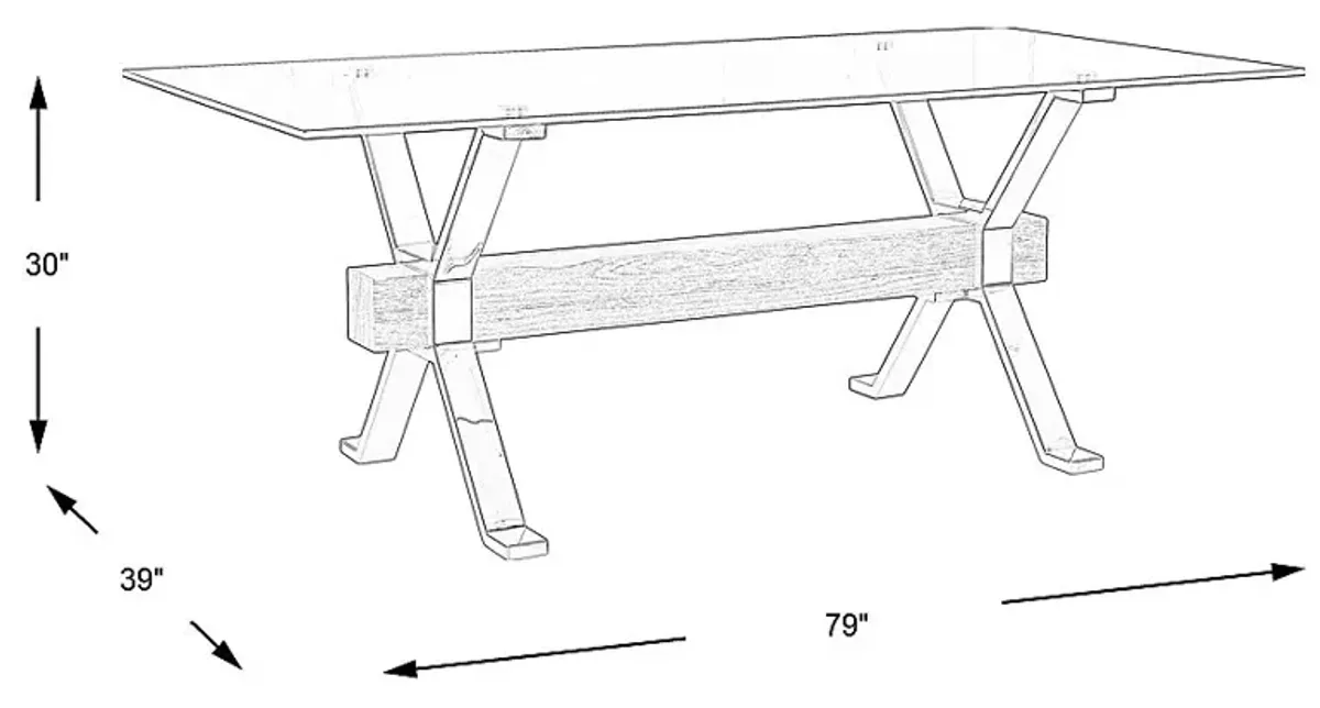 Wyndhall Chrome Rectangle Table