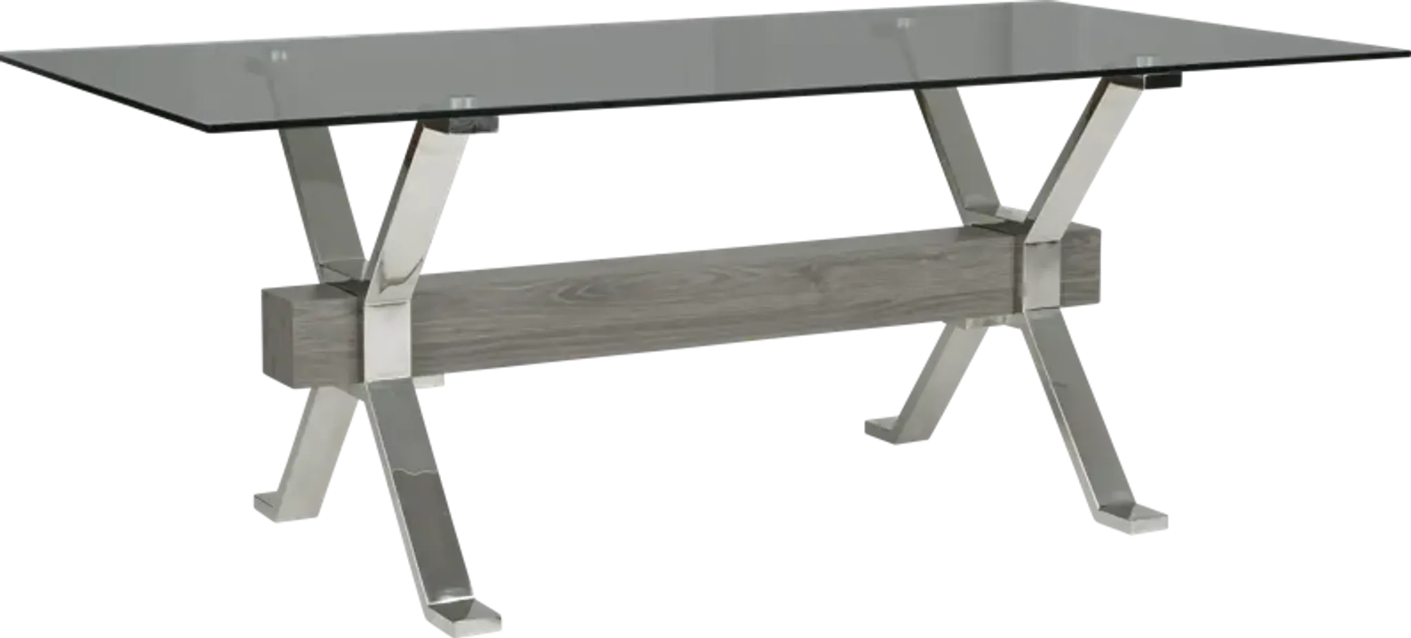 Wyndhall Chrome Rectangle Table | Furniture.com