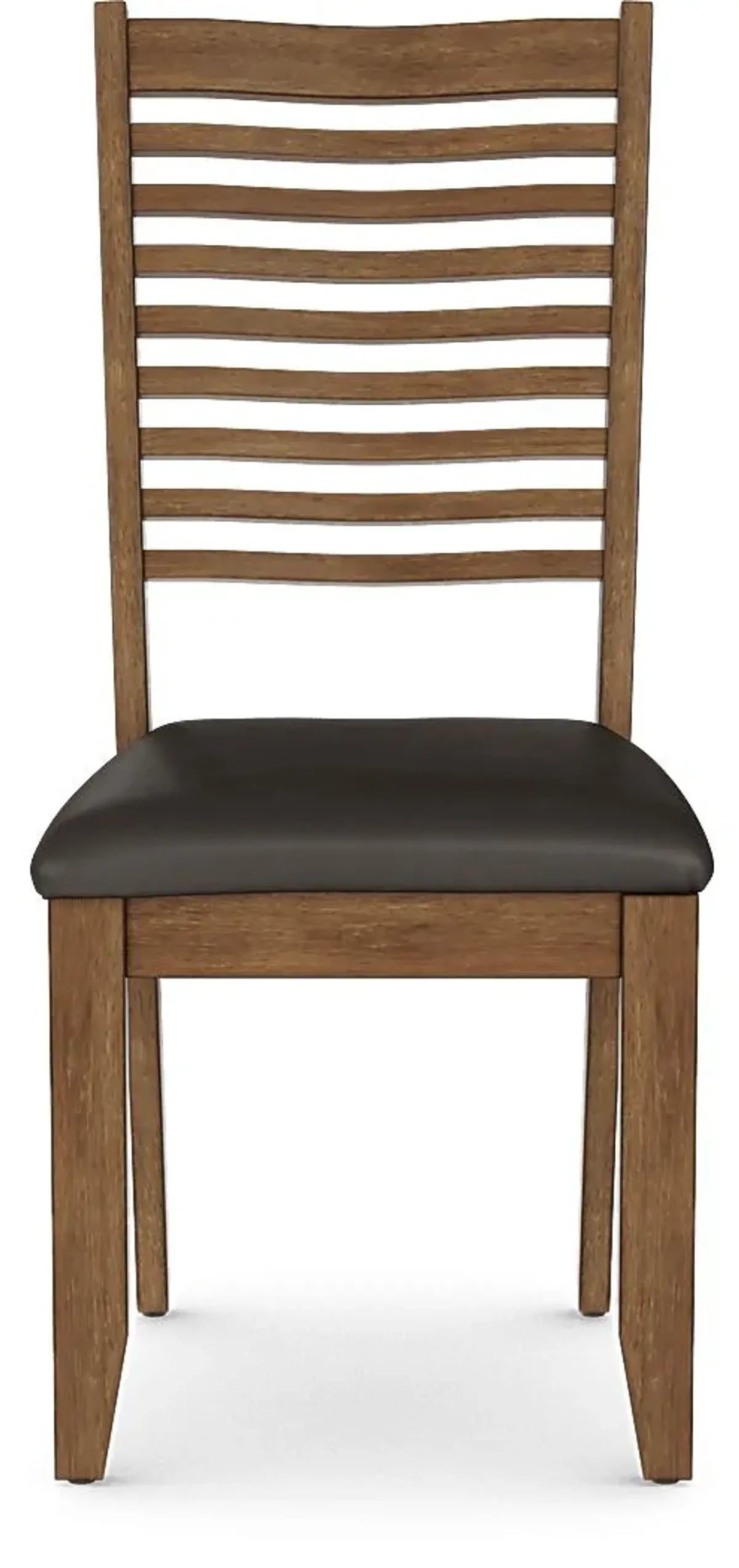 Acorn Cottage Brown 7 Pc Dining Room with Ladder Back Chairs