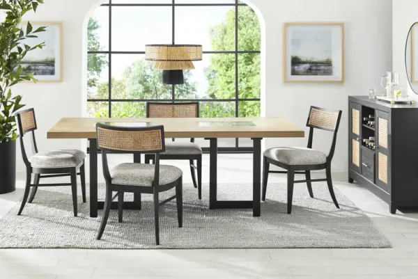 Hunter Springs Black 5 Pc Rectangle Dining Room
