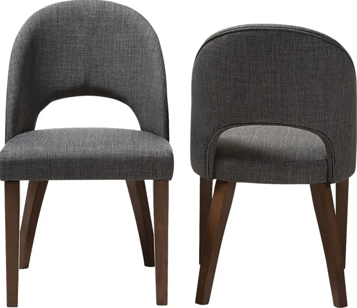 Midgaard Charcoal Dining Chair, Set of 2