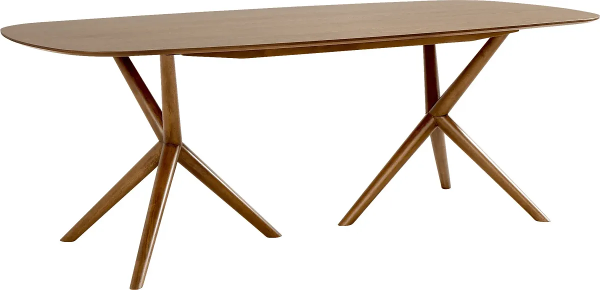 Millbrook Point Walnut 7 Pc Dining Room with Beige Chairs