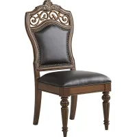 Handly Manor Tobacco Upholstered Side Chair