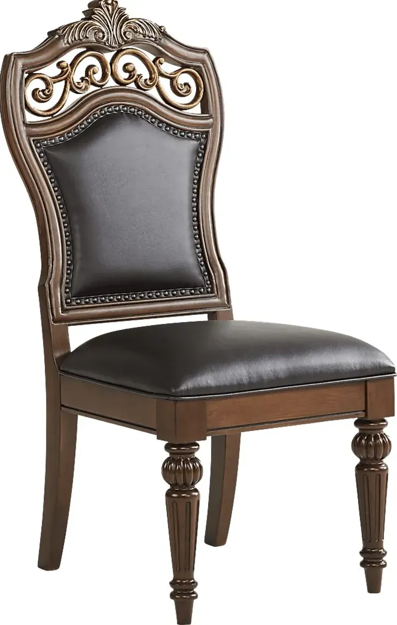 Handly Manor Tobacco Upholstered Side Chair