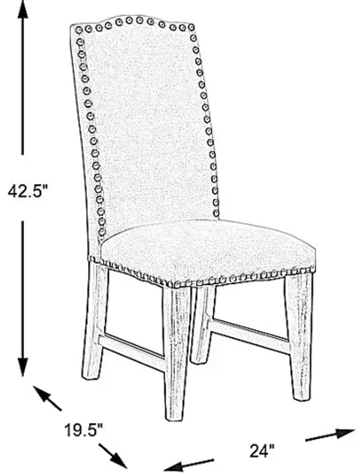 Industrial Court Oatmeal Side Chair