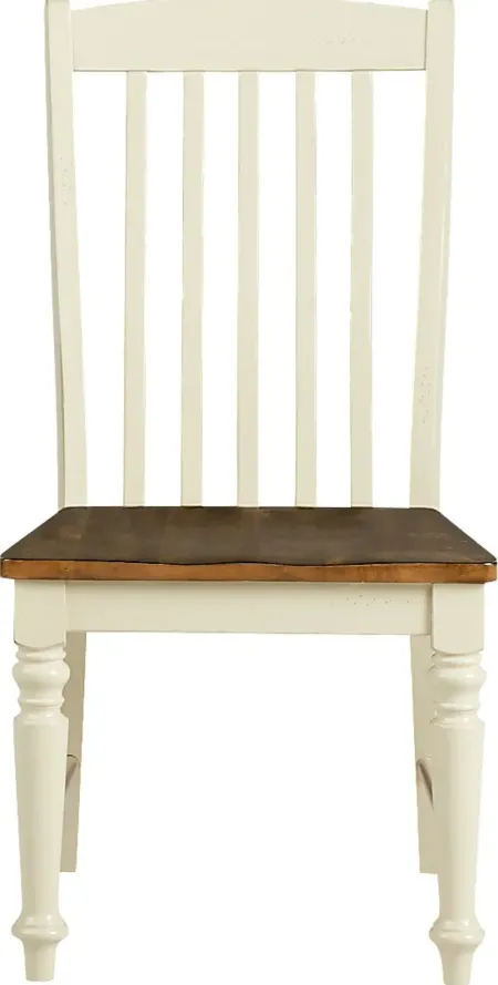 Twin Lakes Off-White Slat Side Chair