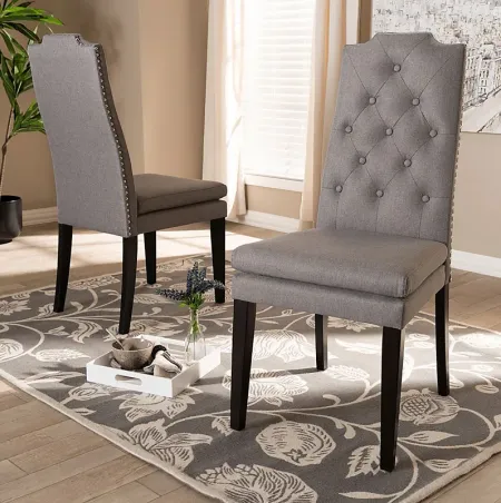 Delwood Gray Side Chair, Set of 2