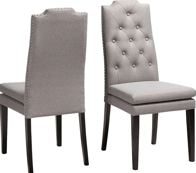 Delwood Gray Side Chair, Set of 2