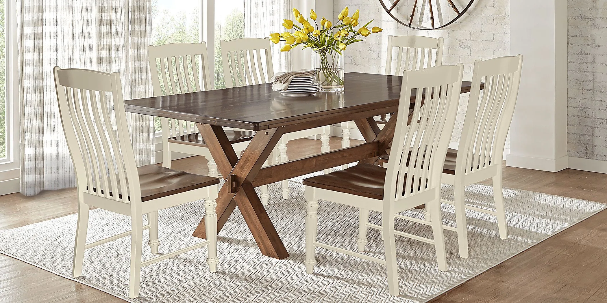 Twin Lakes Brown 5 Pc 72 in. Rectangle Dining Room