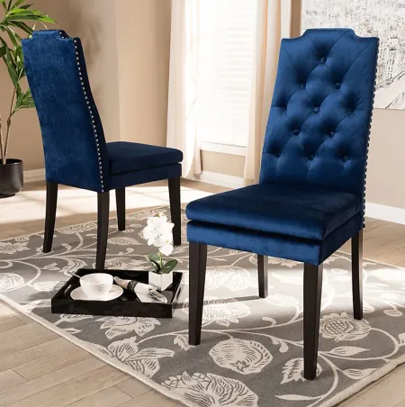 Delwood Navy Side Chair, Set of 2
