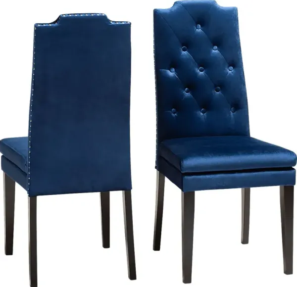 Delwood Navy Side Chair, Set of 2