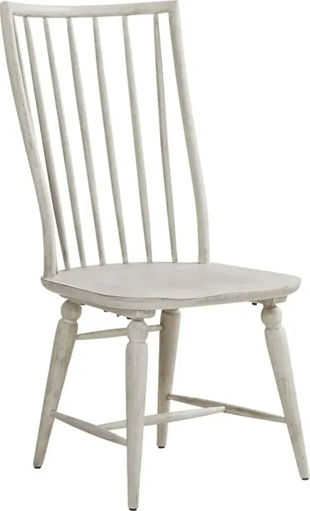 Morlan Road White Side Chair