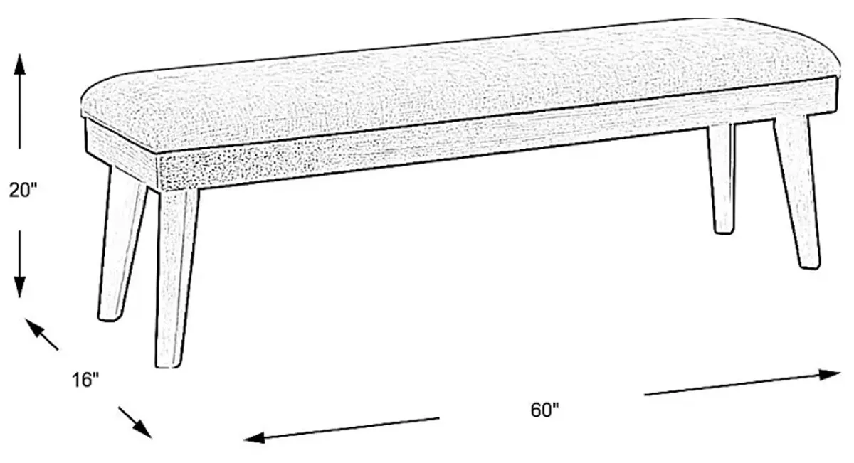 Ramore Espresso Bench