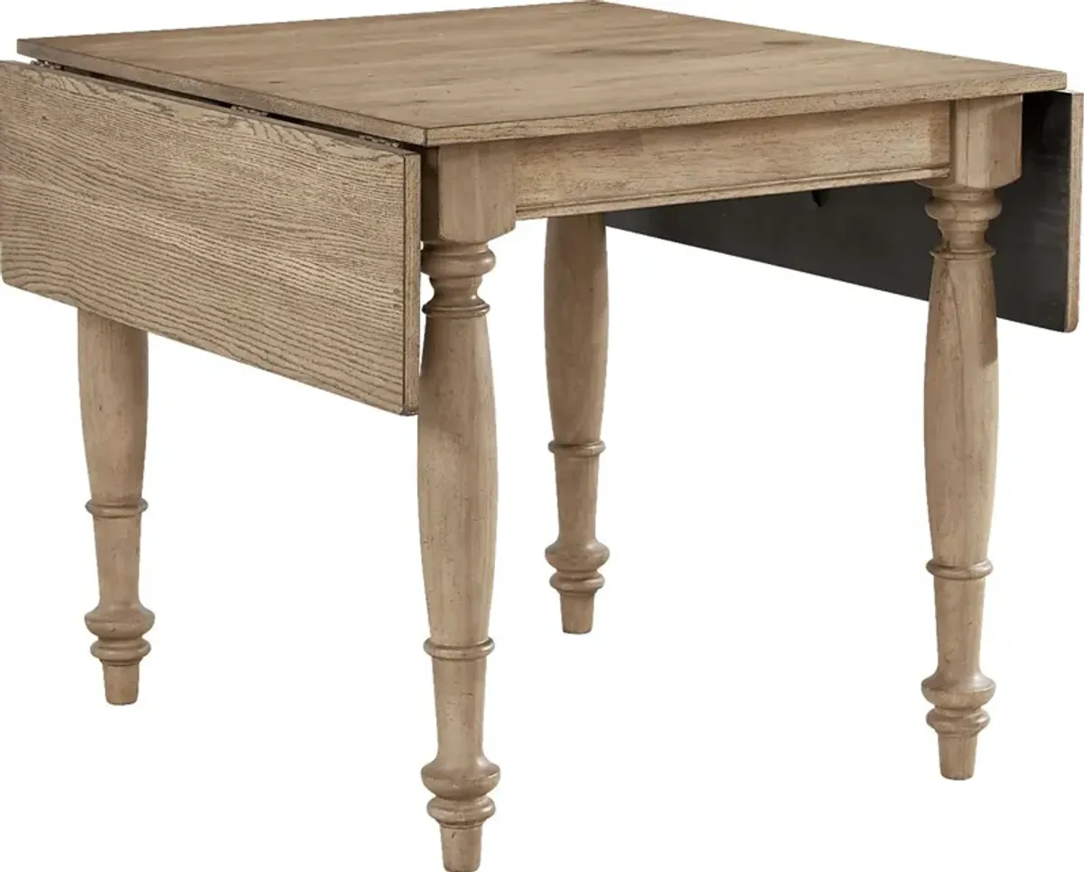 Winsor Natural 5 Pc Drop Leaf Dining Room with Natural Chairs