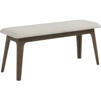 Gabian Square Walnut Dining Bench