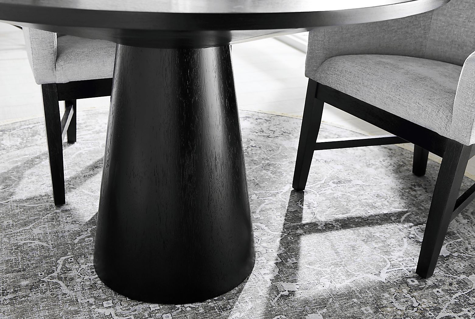 Kendall Black 48"" Round Dining Table