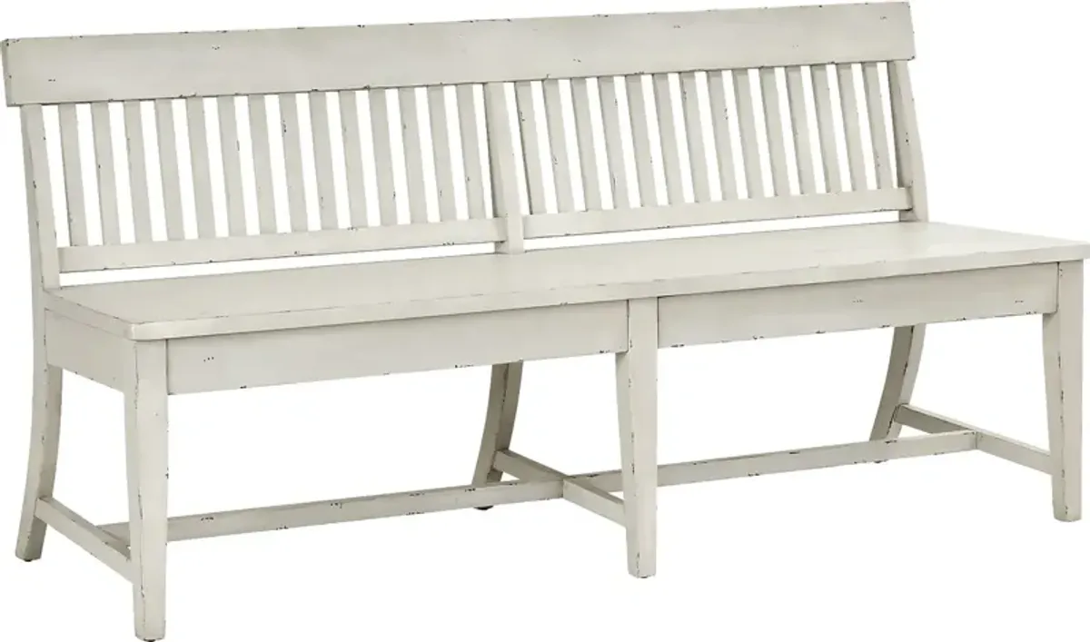 Wicklow Hills White Dining Bench