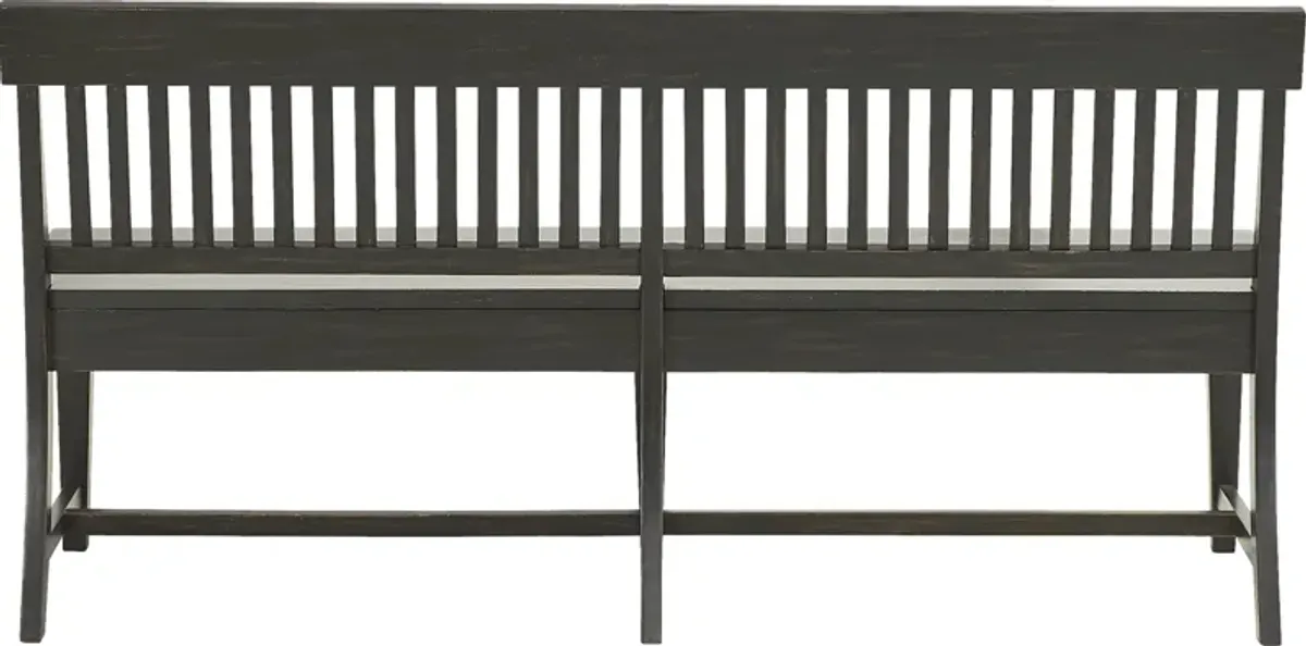 Wicklow Hills Black Dining Bench