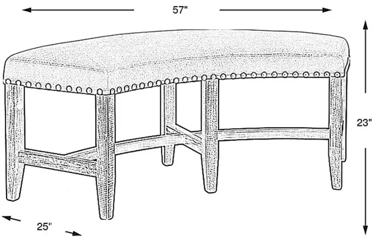 Canyon City Cream Bench