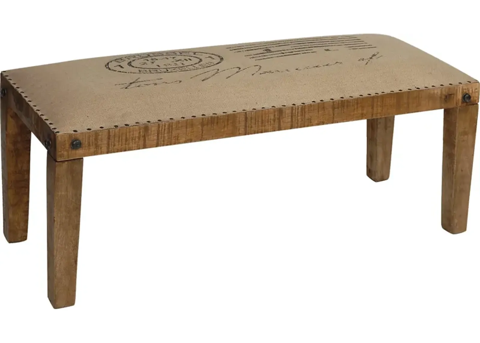 Henrietta Brown Accent Bench