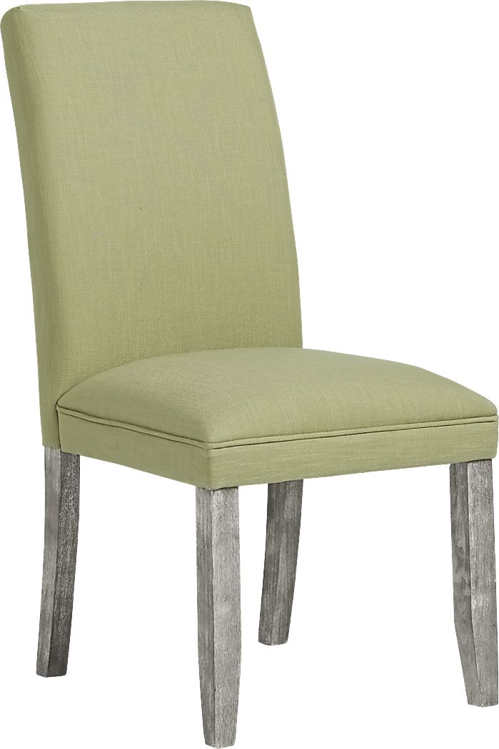 Tulip Kiwi Side Chair with Gray Legs