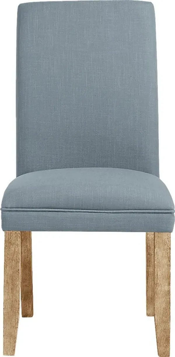 Tulip II Blue Upholstered Side Chair