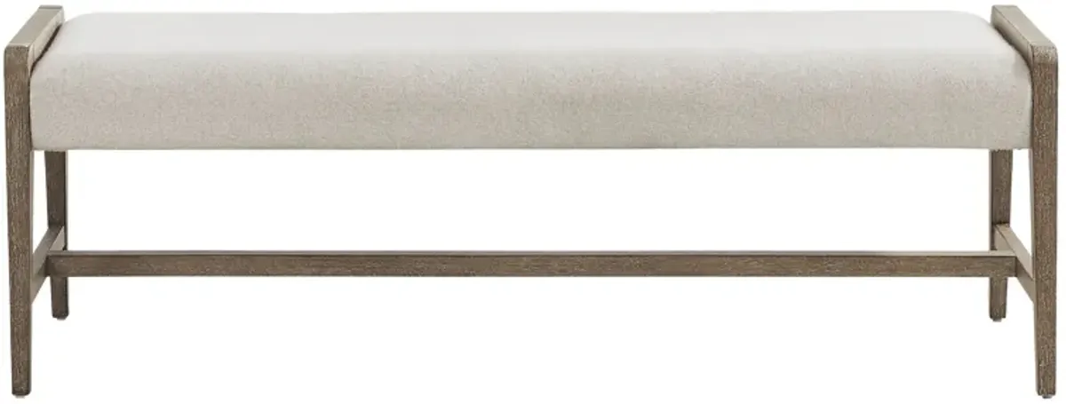 Sausalito Cream Dining Bench