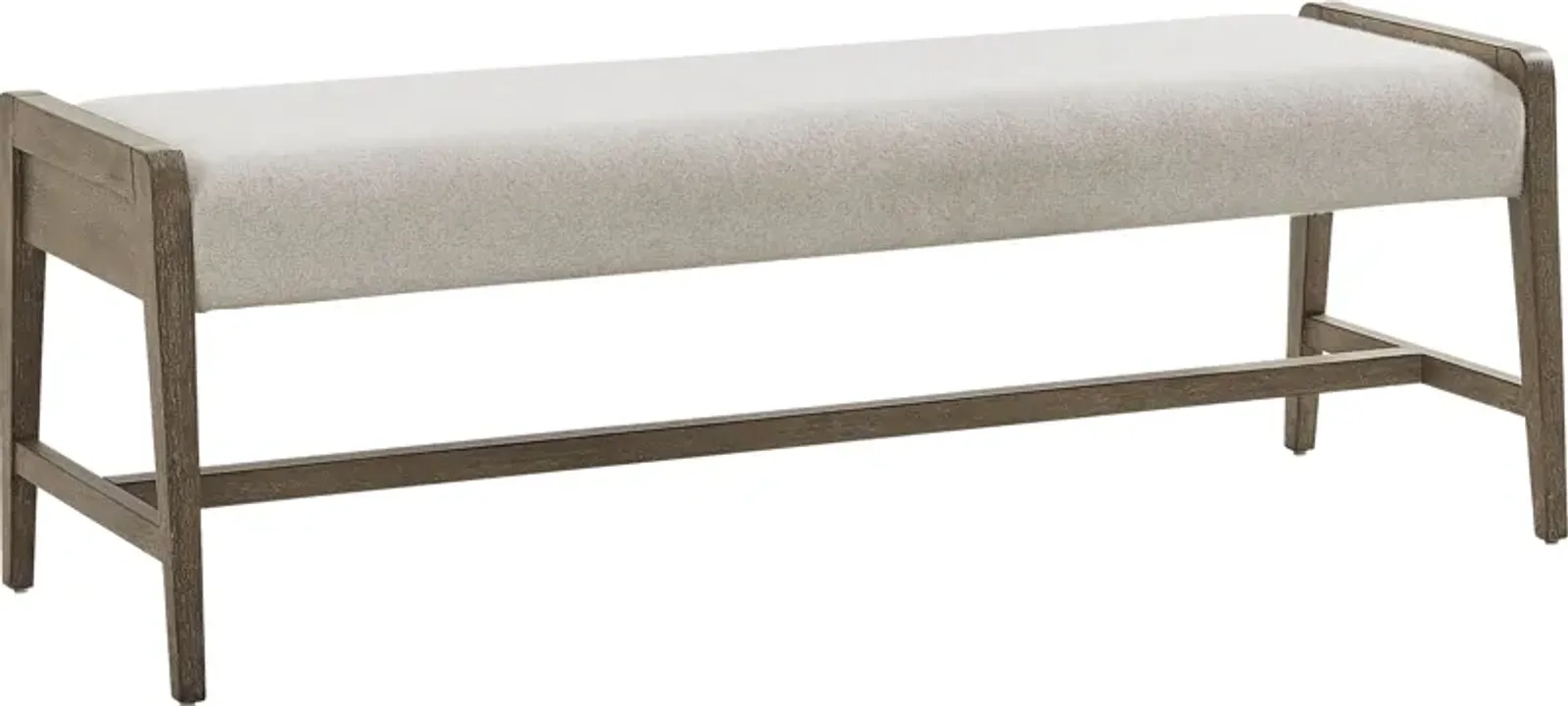 Sausalito Cream Dining Bench