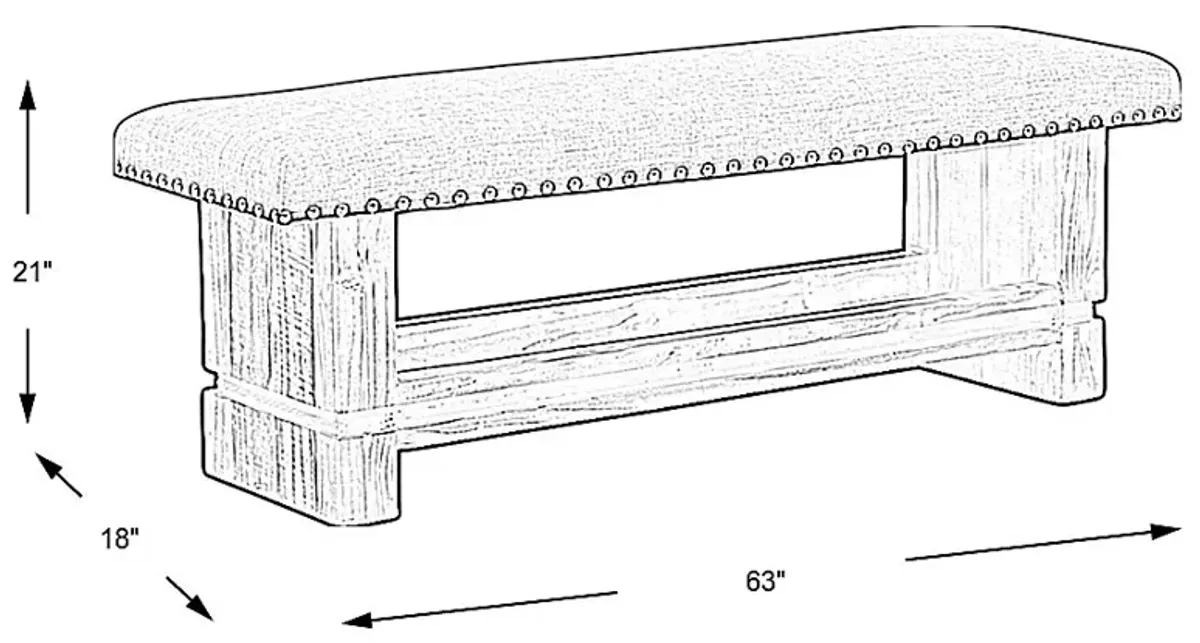 Westover Hills Brown Bench