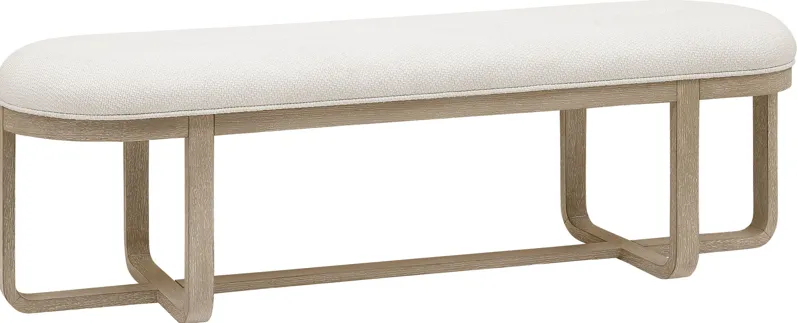 Canyon Sand Upholstered Dining Bench